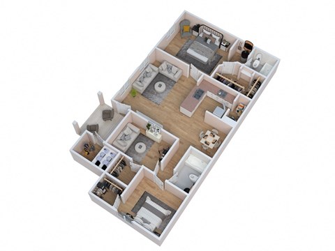 3 bedroom floor plan  the residences at sawmill estates apartments in